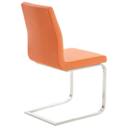 Lot de 2 chaises de salle à manger Belfort orange