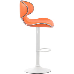 Tabouret de bar Las Vegas V2 blanc orange