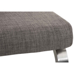 Ensemble de 2 chaises de salle à manger Belfort, tissu gris
