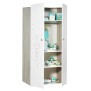 Armoire bébé Teddy - Bois - Blanche - 2 portes - 175x85x56cm - Babyprice