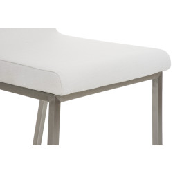 Ensemble de 2 chaises de salle à manger Colmar, tissu blanc