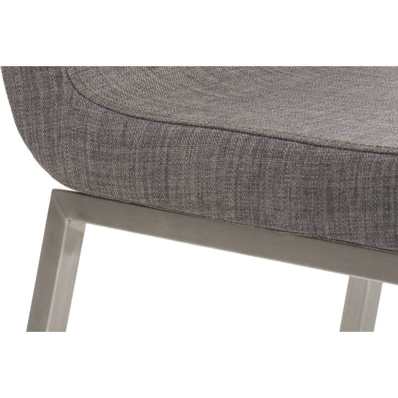 Ensemble de 2 chaises de salle à manger Colmar, tissu gris