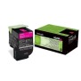 Cartouche de toner MAGENTA Lexmark Toner 802M - 80C20M0 - 1?000 pages