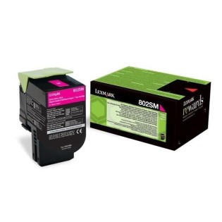 Cartouche de toner MAGENTA Lexmark Toner 802SM - 80C2SM0 - 2?000 pages