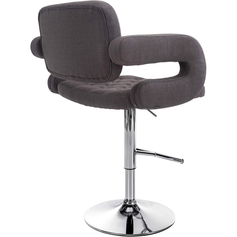 Tabouret de bar Dublin FABRIC C gris foncé