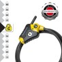 Antivol - MASTER LOCK - Python 8433EURD - Longueur ajustable de 30 cm a 1,8 m - Acier torsadé - Noir