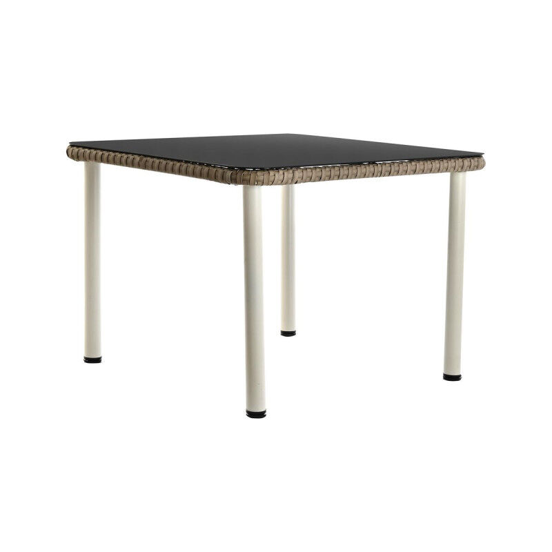 Meubles de jardin DKD Home Decor Blanc Marron Clair 190 x 190 x 70 cm