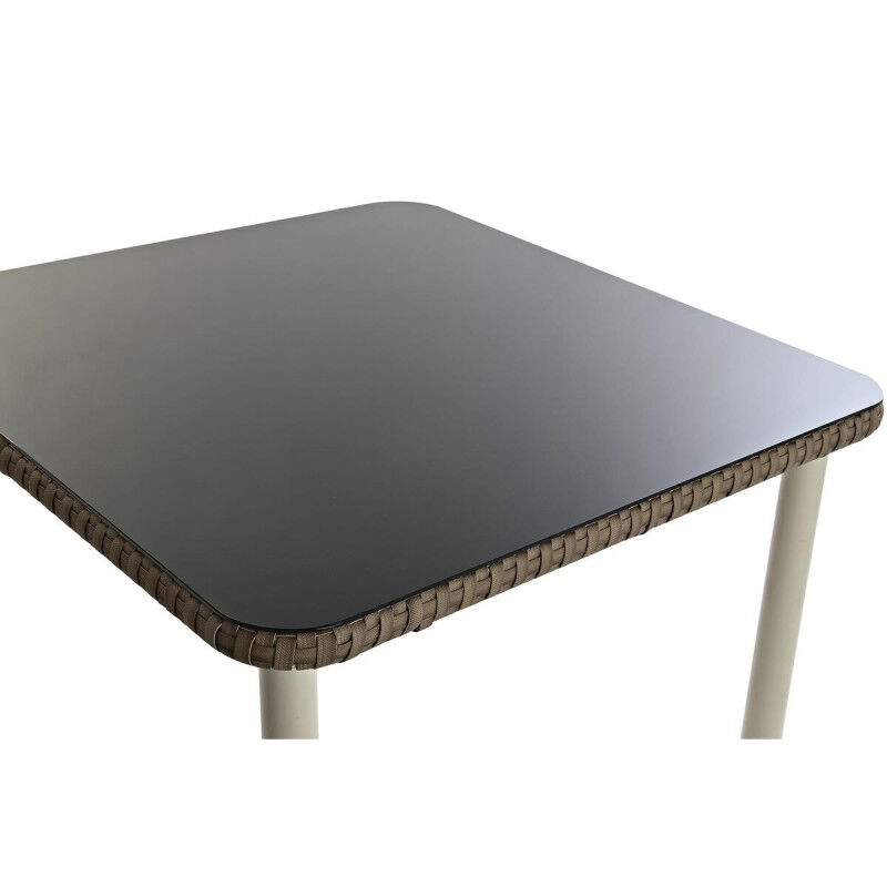 Meubles de jardin DKD Home Decor Blanc Marron Clair 190 x 190 x 70 cm