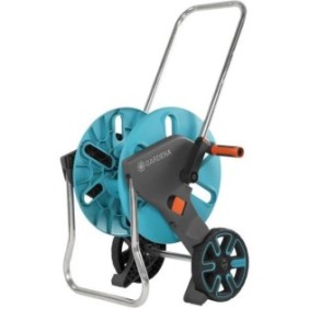 GARDENA Dévidoir CleverRoll taille M – Longueur max 60m – Pour jardin moyen – Livré avec kit non monté – Garantie 5 ans (18510-2