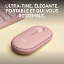 Souris - Sans fil - Logitech - Pebble Mouse 2 M350s - Rose