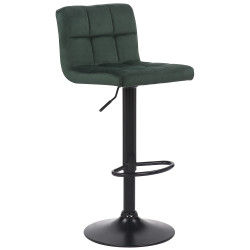 Tabouret de bar Feni velours vert