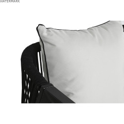 Meubles de jardin Home ESPRIT Blanc Noir 123 x 66 x 72 cm 123 x 66 x 74 cm (4 Pièces)