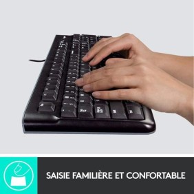 Ensemble Clavier Souris filaire - Logitech - MK120 - AZERTY