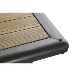 Table de Salle à Manger DKD Home Decor Sapin Naturel Métal Gris clair 161 x 90 x 75 cm