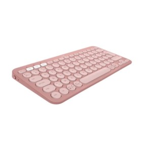 Clavier - Sans fil - Logitech - Pebble Keys 2 K380s - Bouton Easy-switch - Rose