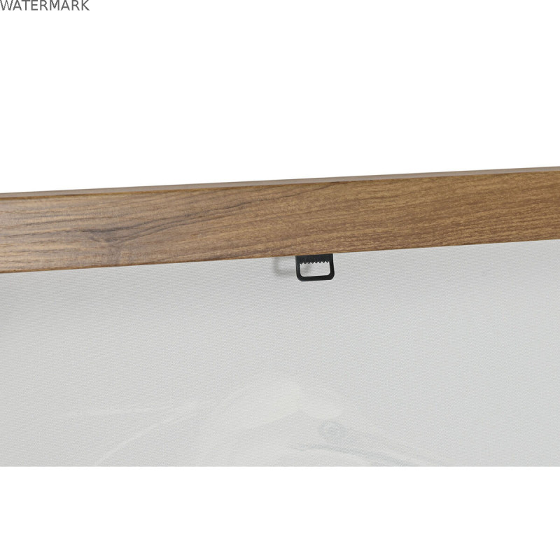 Cadre Home ESPRIT Blanc Beige Gris Oiseau Oriental 80 x 3,5 x 80 cm (2 Unités)