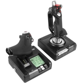 Joystick - Logitech - X52 Pro Flight Control Panel