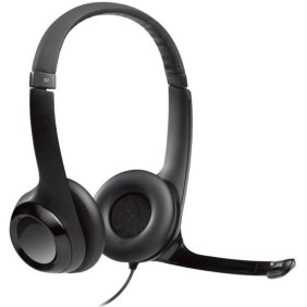 Casque - Filaire - Logitech - H390 - Stéréo, Microphone intégré, Antibruit - Noir