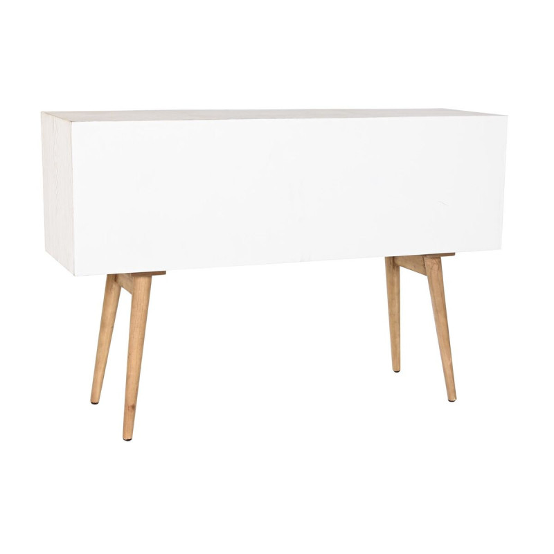 Buffet DKD Home Decor Sapin Coton Blanc (120 x 35 x 80 cm)