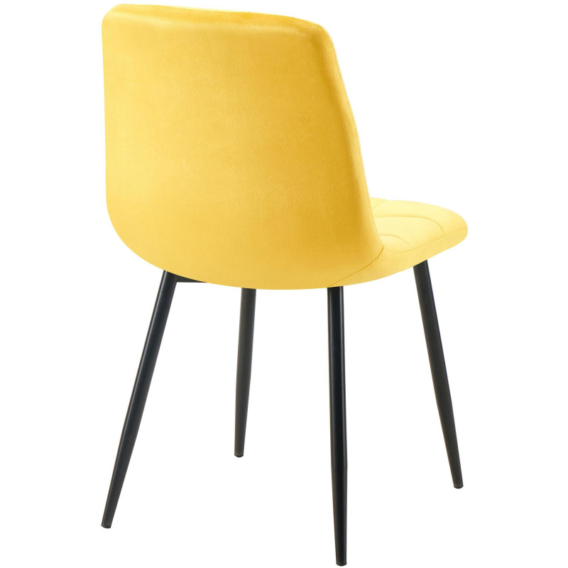 Chaise de salle à manger Antibes jaune