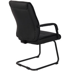 Ensemble de 2 chaises visiteurs Sievert noir/noir