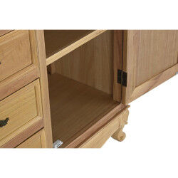 placard à provisions DKD Home Decor Naturel 124,5 x 39 x 201,8 cm Sapin Aluminium Bois MDF