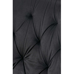 Chaise de salle à manger Wallace en velours noir