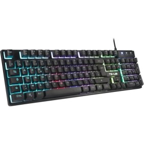 Clavier Gaming - Membrane RGB - THE G-LAB - KEYZ-CAESIUM/FR - FR Layout - 12 raccourcis - 19 touches anti ghosting