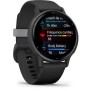 Montre GPS connectée - GARMIN - Vivoactive 5 - WiFi - 30,4 mm (1,2) - Gris avec bracelet Noir