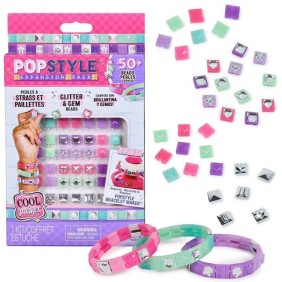 SPIN MASTER COOL MAKER - POP STYLE PACK STRASS ET PAILLETTES Pop Style Machine a Bracelets