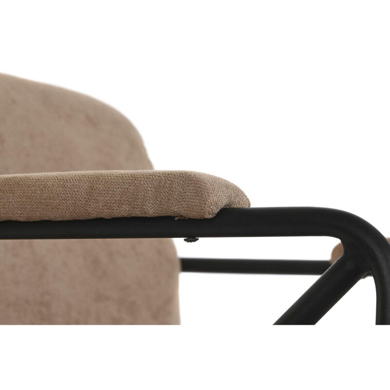 Fauteuil DKD Home Decor Marron Noir 64 x 69,5 x 76 cm 66 x 69,5 x 78 cm