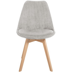Lot de 4 chaises Linares Cord beige