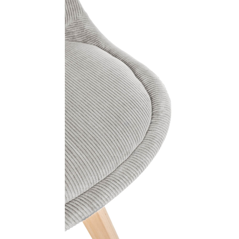 Ensemble de 4 chaises Linares Cord beige