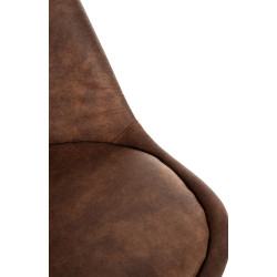 Lot de 4 chaises Linares Vintage marron