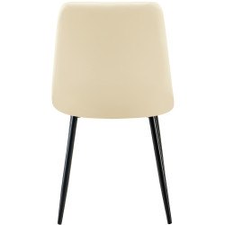 Chaise de salle à manger Antibes, similicuir crème