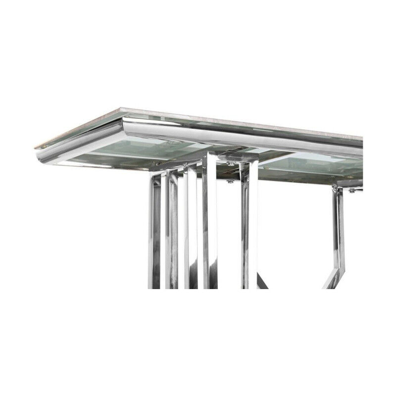 Meuble d'Entrée DKD Home Decor Blanc Argenté 120 x 40 x 78 cm