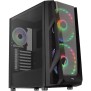 AEROCOOL BOITIER PC NightHawk Duo - Moyen Tour - Noir - Verre trempé - Format E-ATX (ACCM-PB20033.11)