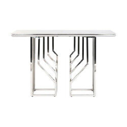Meuble d'Entrée DKD Home Decor Blanc Argenté 120 x 40 x 78 cm