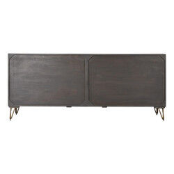 Buffet DKD Home Decor Métal Marron Bois de manguier (177 x 45 x 77 cm)