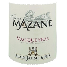 Alain Jaume Château Mazane 2014 Vacqueyras - Vin rouge des Côtes du Rhône