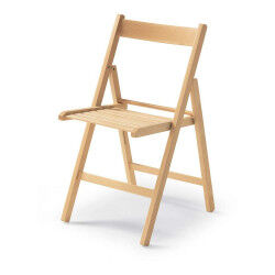 Chaise Pliante Marron Bois...