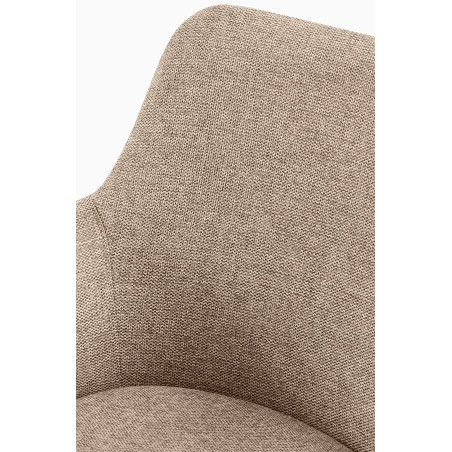 Chaise de salle à manger Olema en tissu taupe