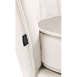 Chaise Rosita en velours crème