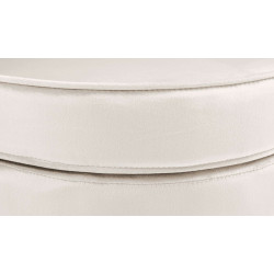 Fauteuil Rosita, velours, crème