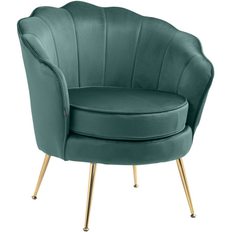 Chaise Rosita en velours vert