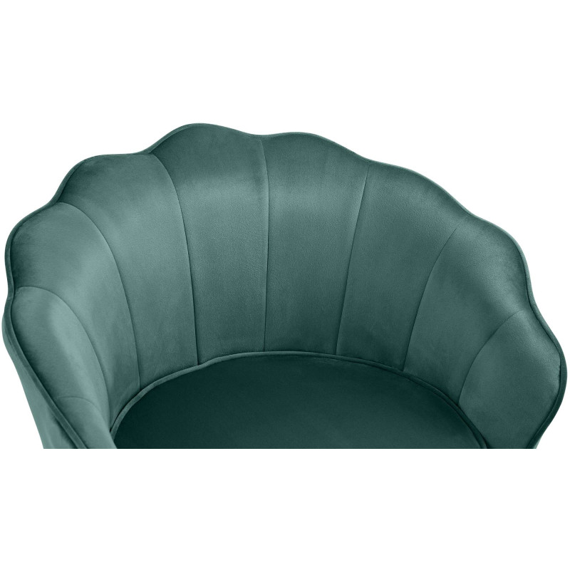 Chaise Rosita en velours vert