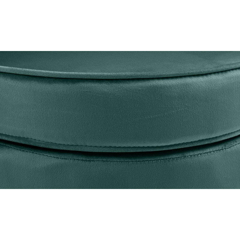 Fauteuil Rosita, velours, vert