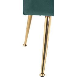 Fauteuil Rosita, velours, vert