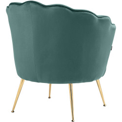 Chaise Rosita en velours vert