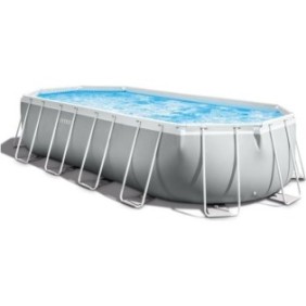 Intex - 26798NP - Kit piscine prism frame ovale tubulaire 6,10 x 3,05 x 1,22m